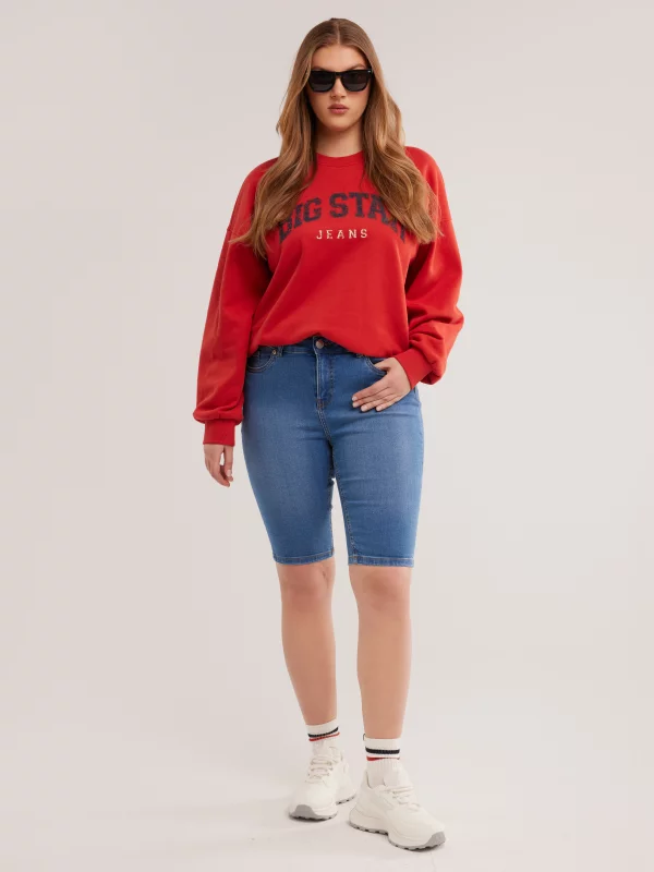 Szorty damskie jeansowe niebieskie Shira 281