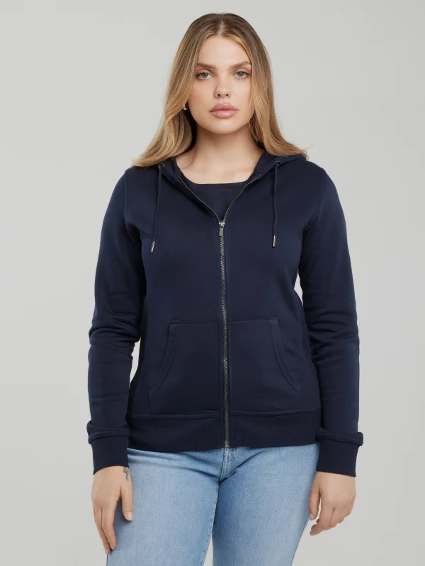 Bluza damska z kapturem granatowa Laurisana 403