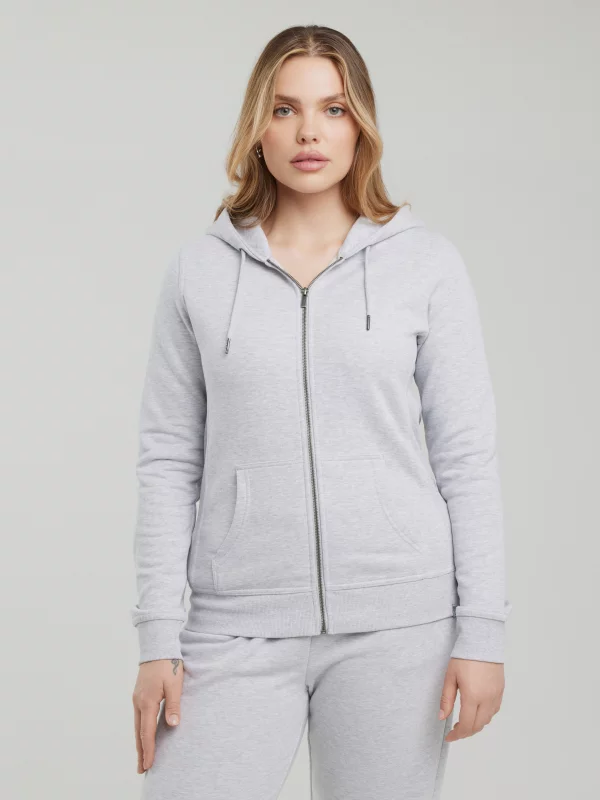 Bluza damska z kapturem szara Laurisana 901