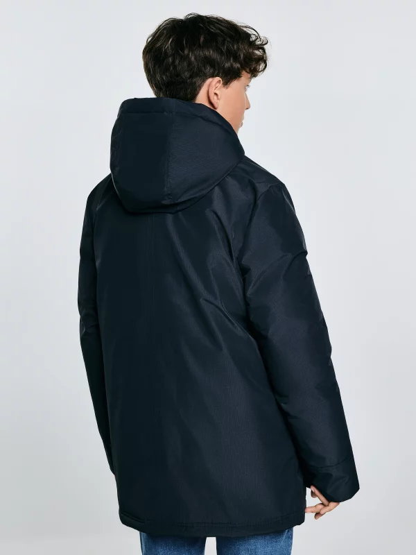 Kurtka chłopięca z kapturem granatowa Oskar 404