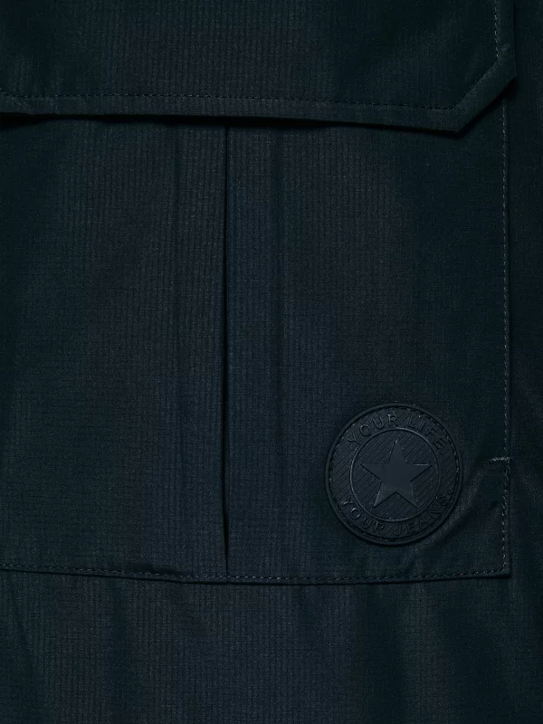 Kurtka chłopięca z kapturem granatowa Oskar 404