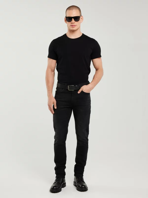 Jeansy męskie czarne Terry Carrot 956