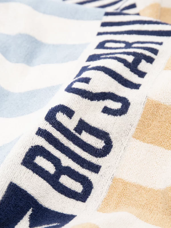 Ręcznik kąpielowy z logo BIG STAR w paski Moveo 000