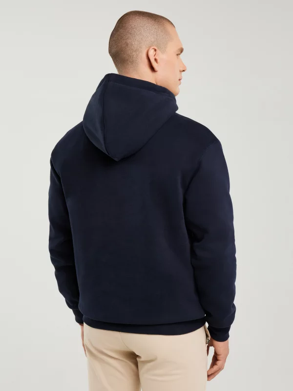 Bluza męska z kapturem z logo BIG STAR granatowa Ashlyno 403