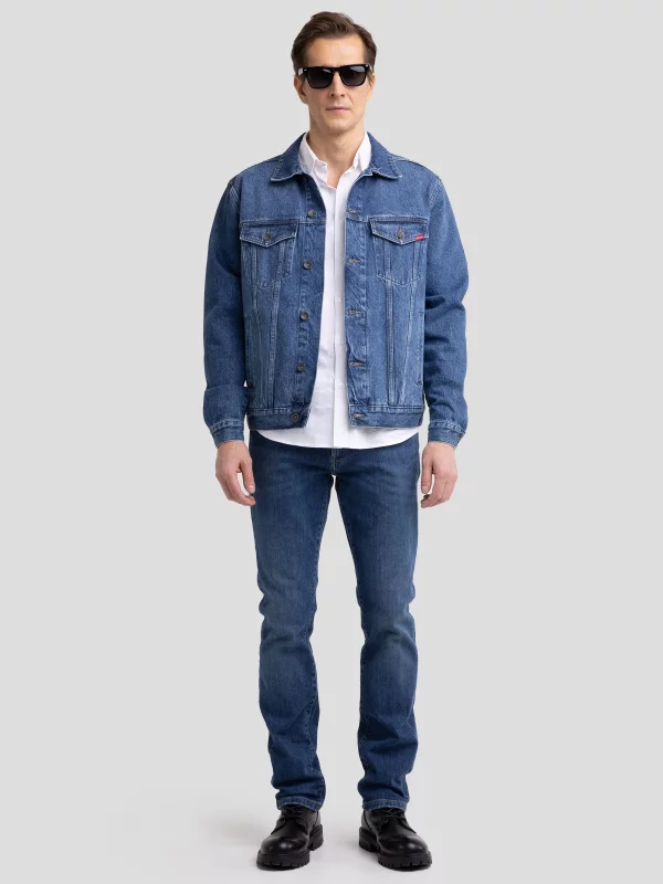 Kurtka męska jeansowa niebieska Charlie 489