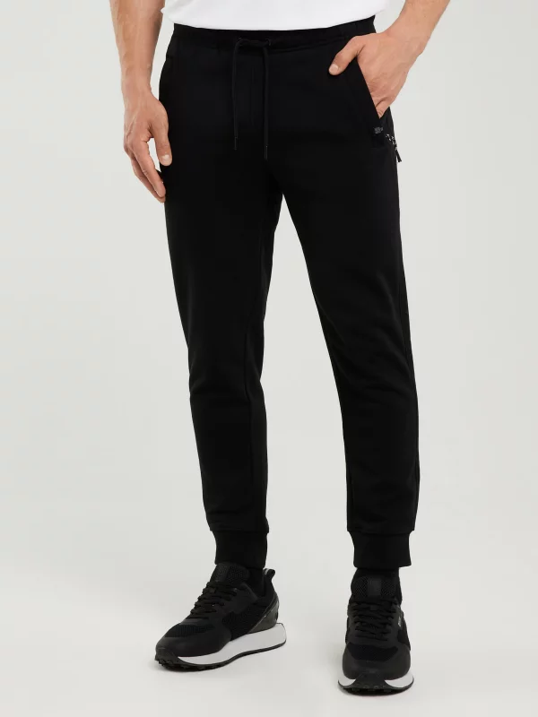 Spodnie męskie dresowe czarne Pylyp 906