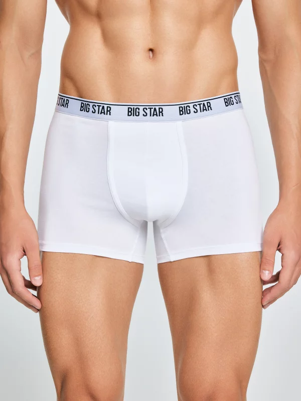 Bokserki męskie bawełniane białe Aragon 101