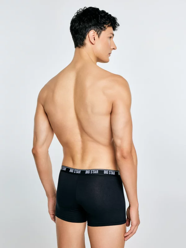 Bokserki męskie bawełniane czarne Aragon 906