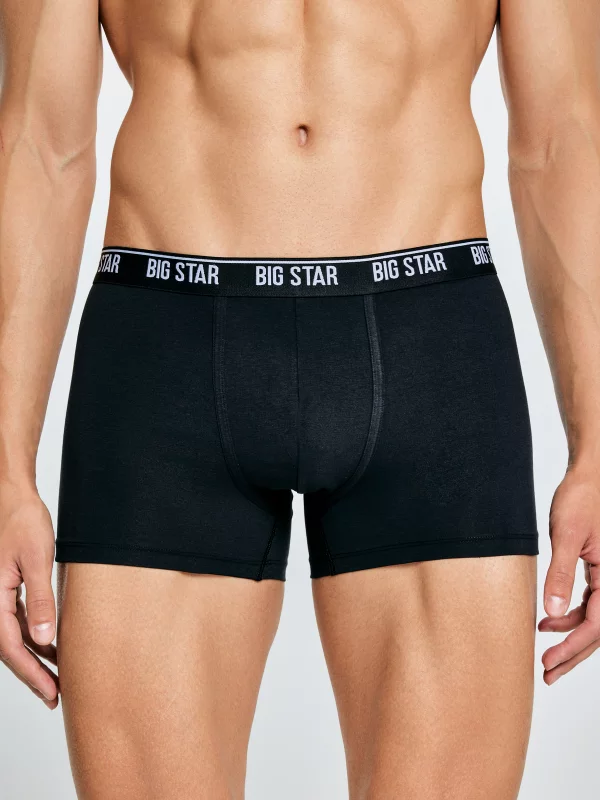 Bokserki męskie bawełniane czarne Aragon 906