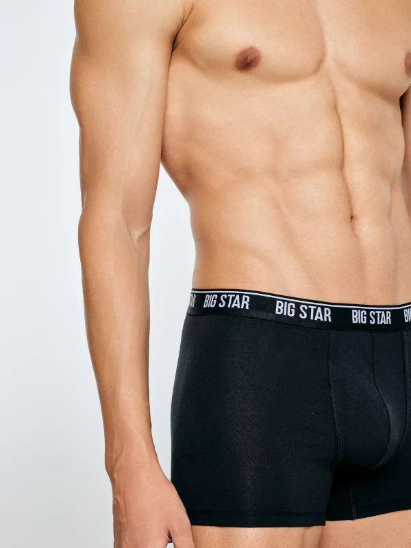 Bokserki męskie bawełniane czarne Aragon 906