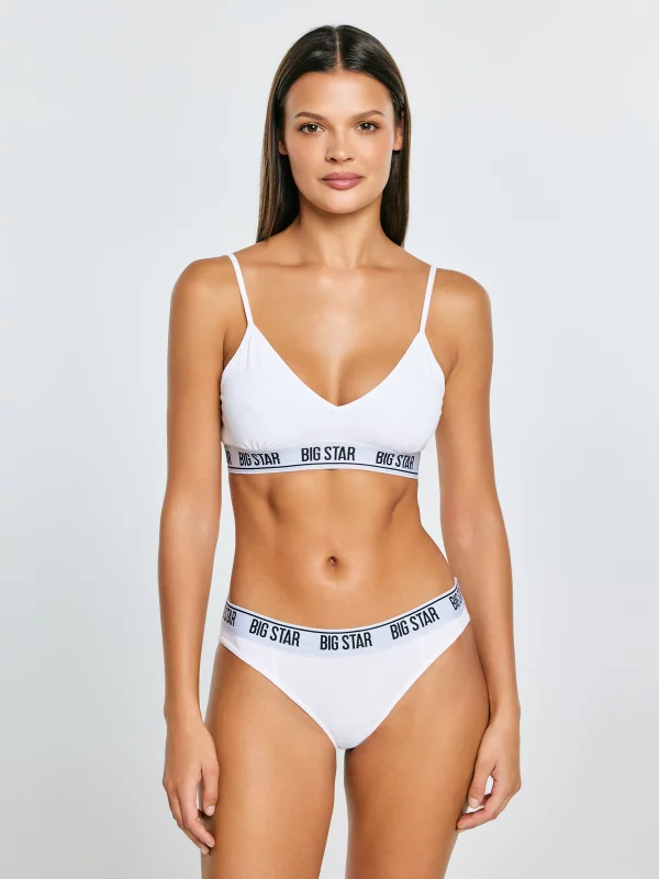 Biustonosz damski bawełniany biały Ardelia 101