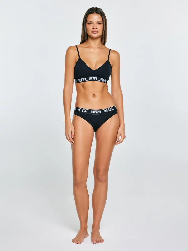 Biustonosz damski bawełniany czarny Ardelia 906