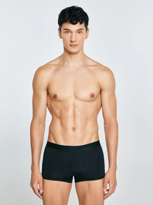 Bokserki męskie z mikrofibry stay dry czarne Bilbo 906