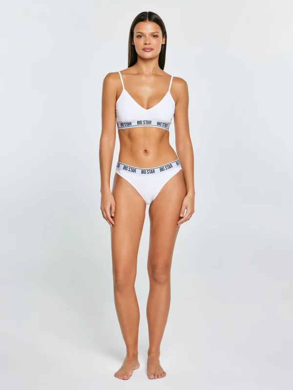 Figi damskie bawełniane białe Matyllda 101