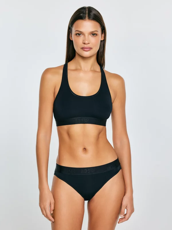 Figi damskie czarne Maria 906