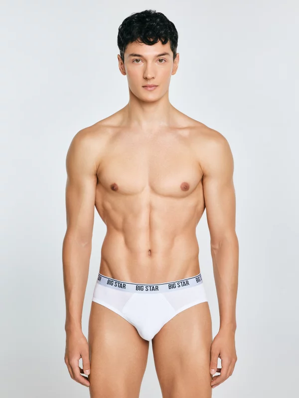 Slipy męskie bawełniane białe Gandalf 101