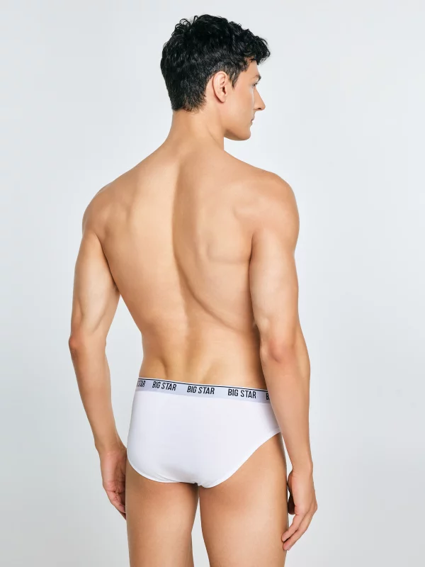 Slipy męskie bawełniane białe Gandalf 101