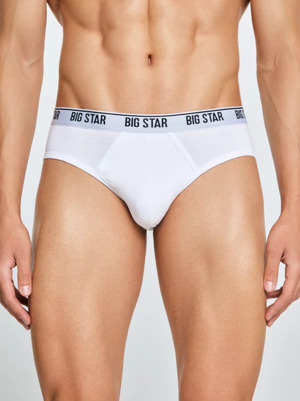 Slipy męskie bawełniane białe Gandalf 101