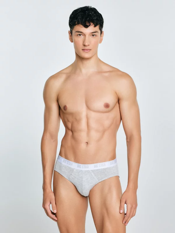 Slipy męskie bawełniane szare Gandalf 901