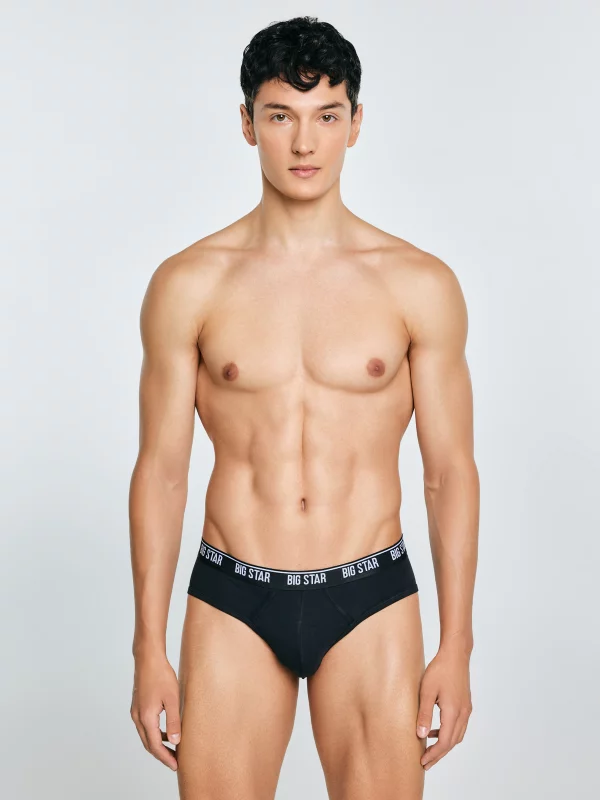 Slipy męskie bawełniane czarne Gandalf 906