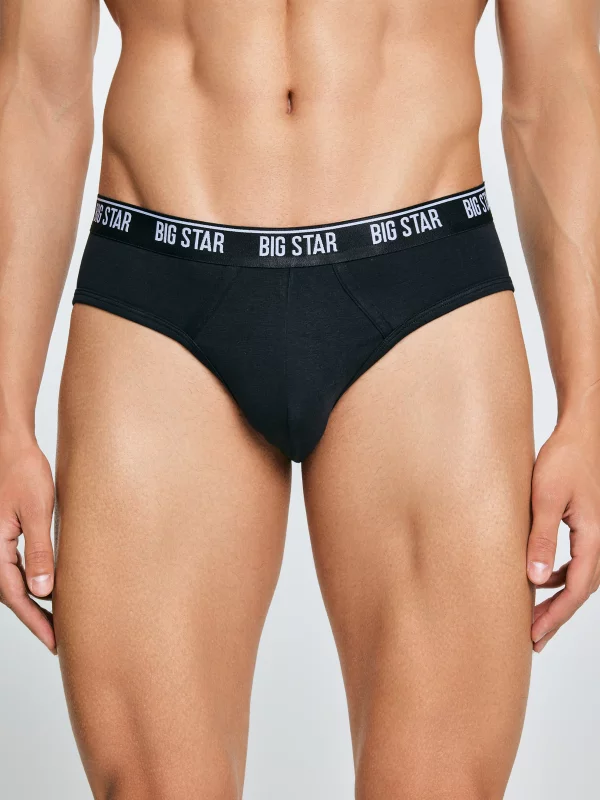 Slipy męskie bawełniane czarne Gandalf 906