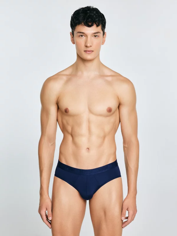 Slipy męskie z mikrofibry stay dry granatowe Gimili 403