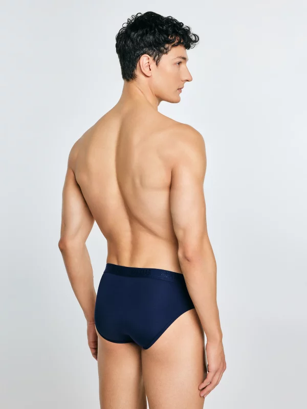 Slipy męskie z mikrofibry stay dry granatowe Gimili 403