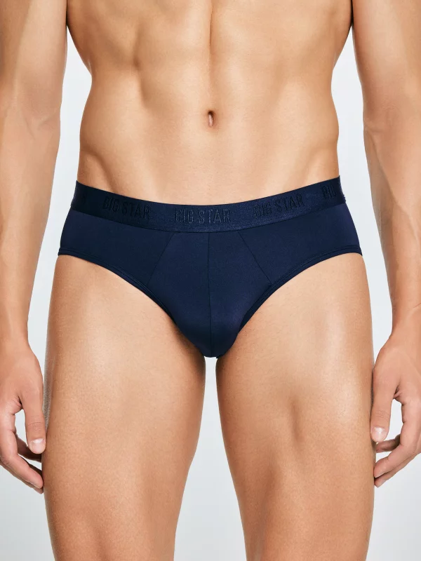 Slipy męskie z mikrofibry stay dry granatowe Gimili 403