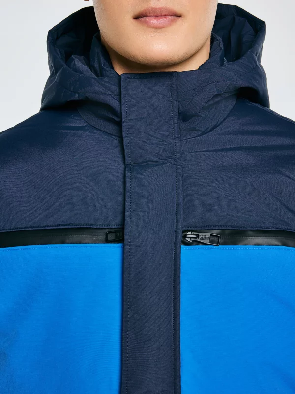 Kurtka męska z funkcją water resistant granatowa Hardes 403