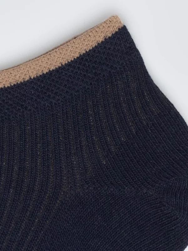 Stopki męskie w prążek granatowe Arnold 403