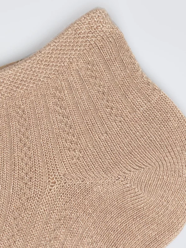 Stopki damskie ażurowe beżowe Holiana 801