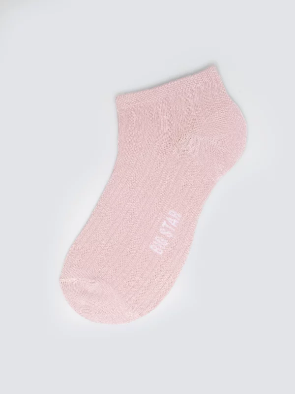 Stopki damskie ażurowe różowe Holiana 600