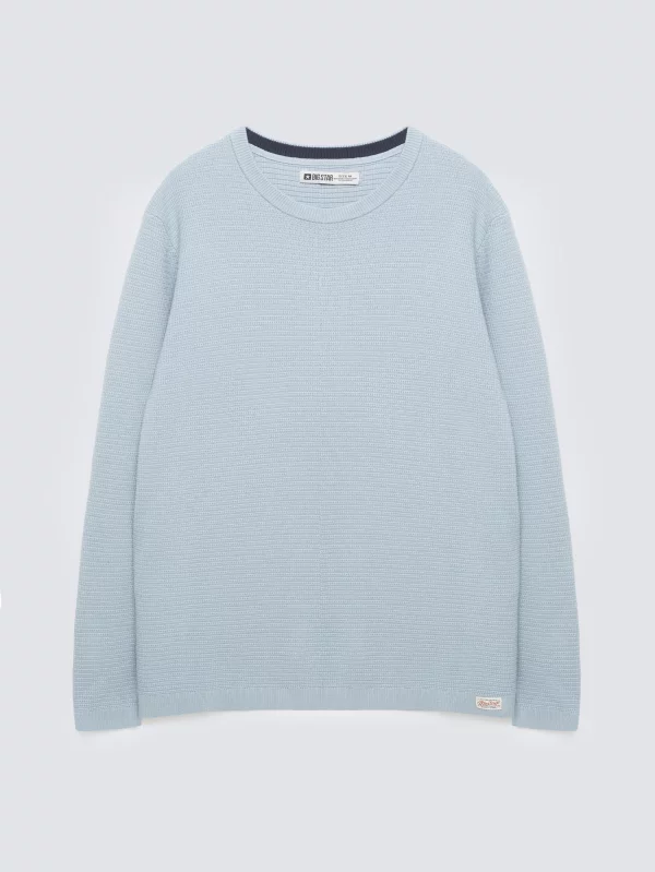 Sweter męski bawełniany błękitny Neilon 400