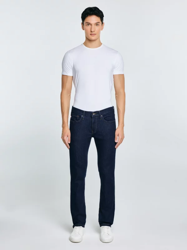 Jeansy męskie dopasowane granatowe Terry 556