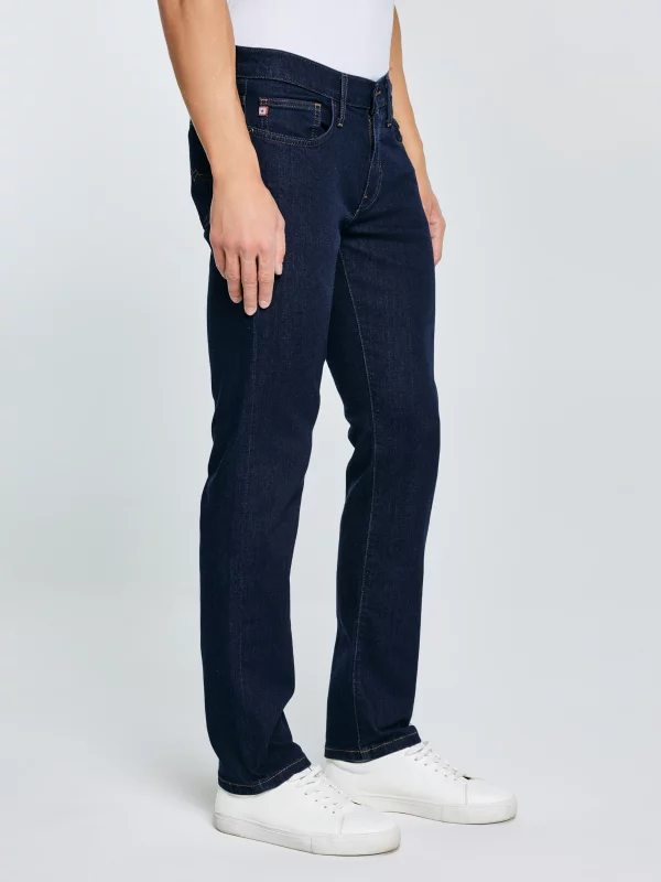 Jeansy męskie dopasowane granatowe Terry 556