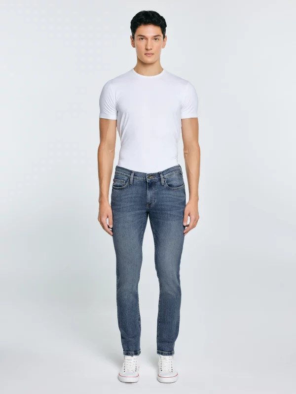 Jeansy męskie dopasowane niebieskie Terry Slim 331