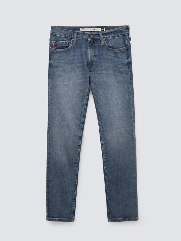 Jeansy męskie dopasowane niebieskie Terry Slim 331