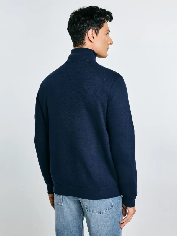 Bluza męska ze stójką granatowa Salih 403