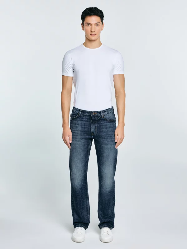 Jeansy męskie proste granatowe Colt 506