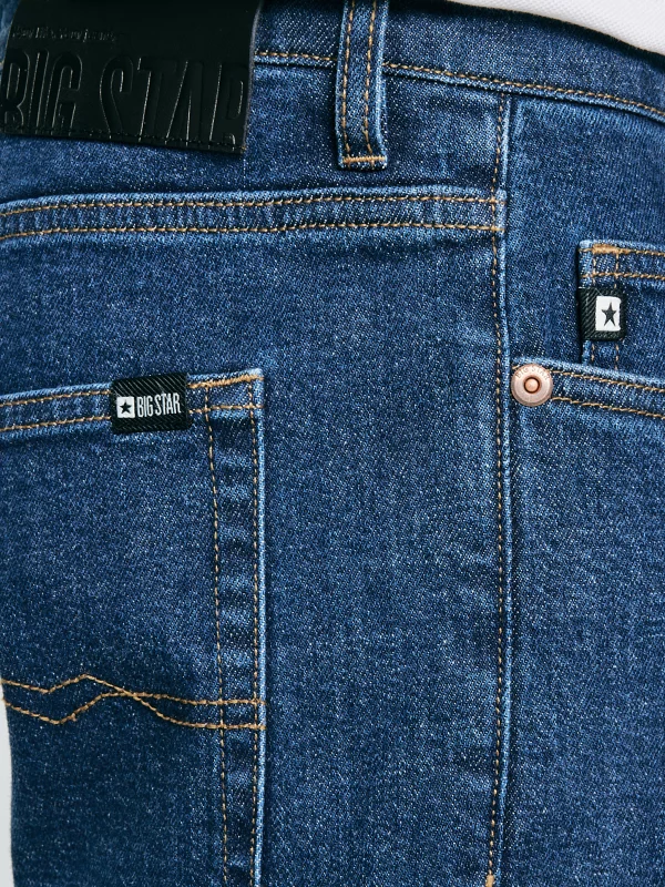 Jeansy męskie z prostą nogawką granatowe Colt 539