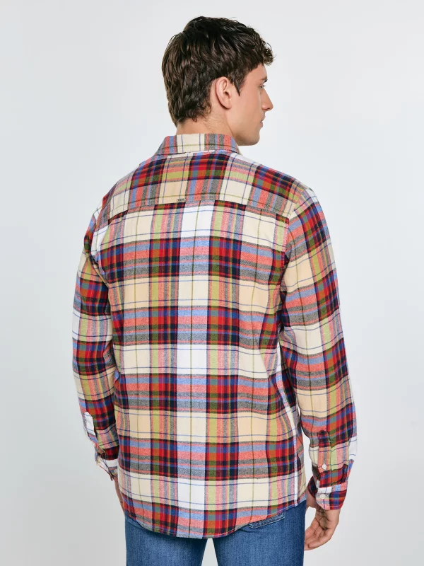 Koszula męska flanelowa wielokolorowa Flaneno 603