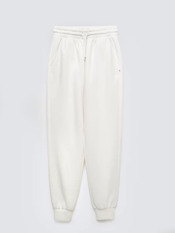 Spodnie damskie dresowe białe Fonia 100