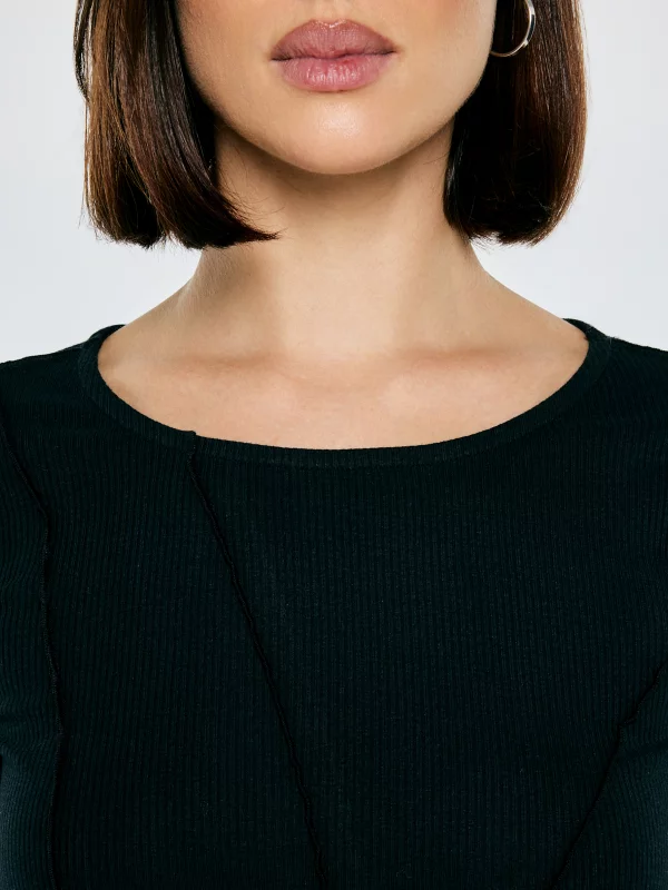 Sukienka damska mini dopasowana czarna Malgosara 906