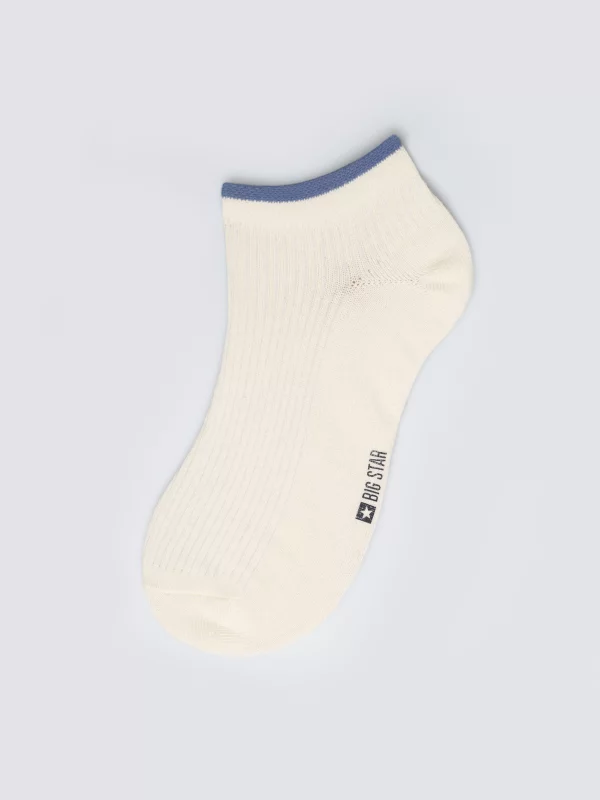 Stopki męskie w prążek białe Arnold 100