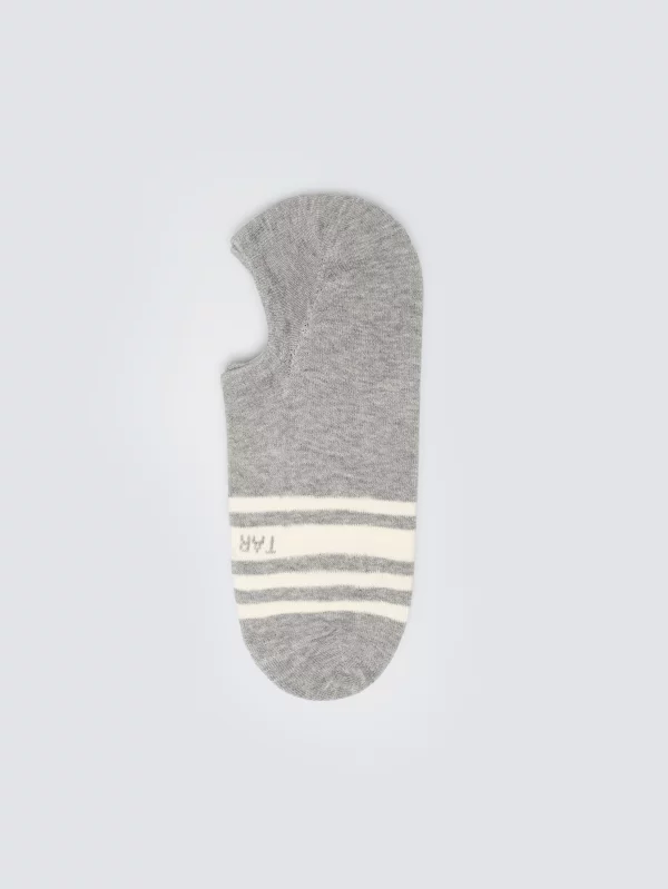 Stopki męskie z ozdobnymi paskami szare Marios 902