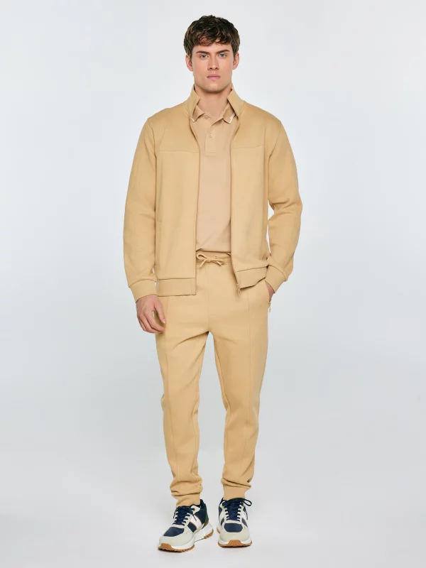 Spodnie męskie dresowe beżowe Wladorp 801