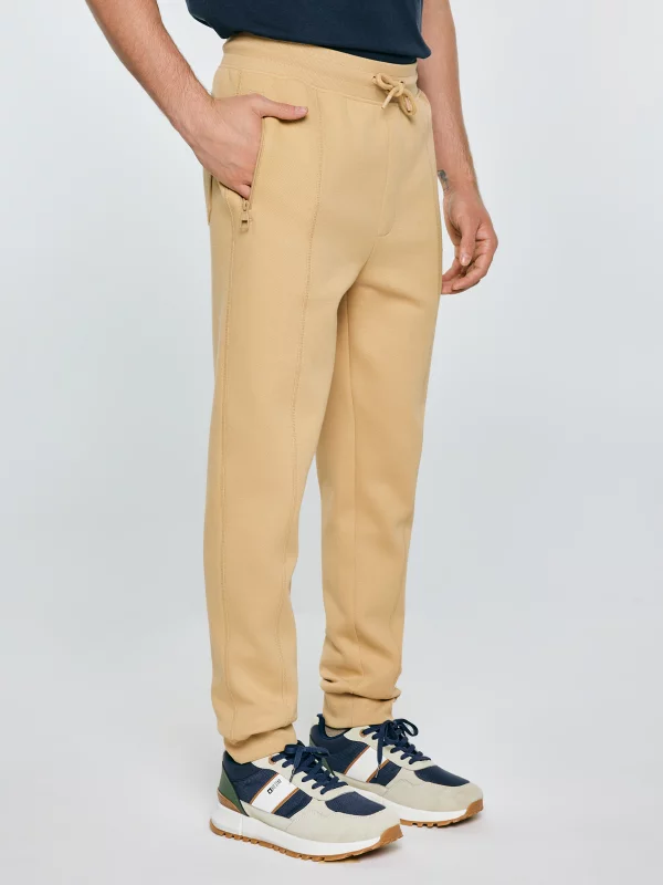 Spodnie męskie dresowe beżowe Wladorp 801