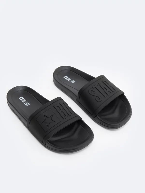 Klapki damskie plażowe czarne DD274A271 901