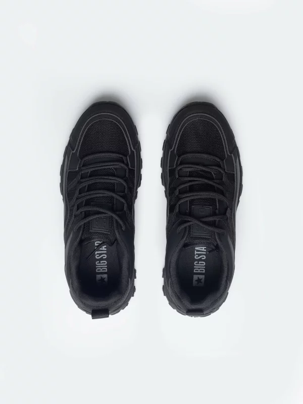 Buty męskie trekkingowe czarne SS174277 906