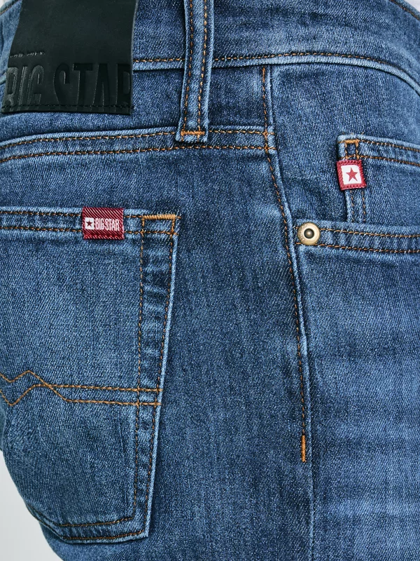 Jeansy męskie dopasowane granatowe Terry High Waist 552